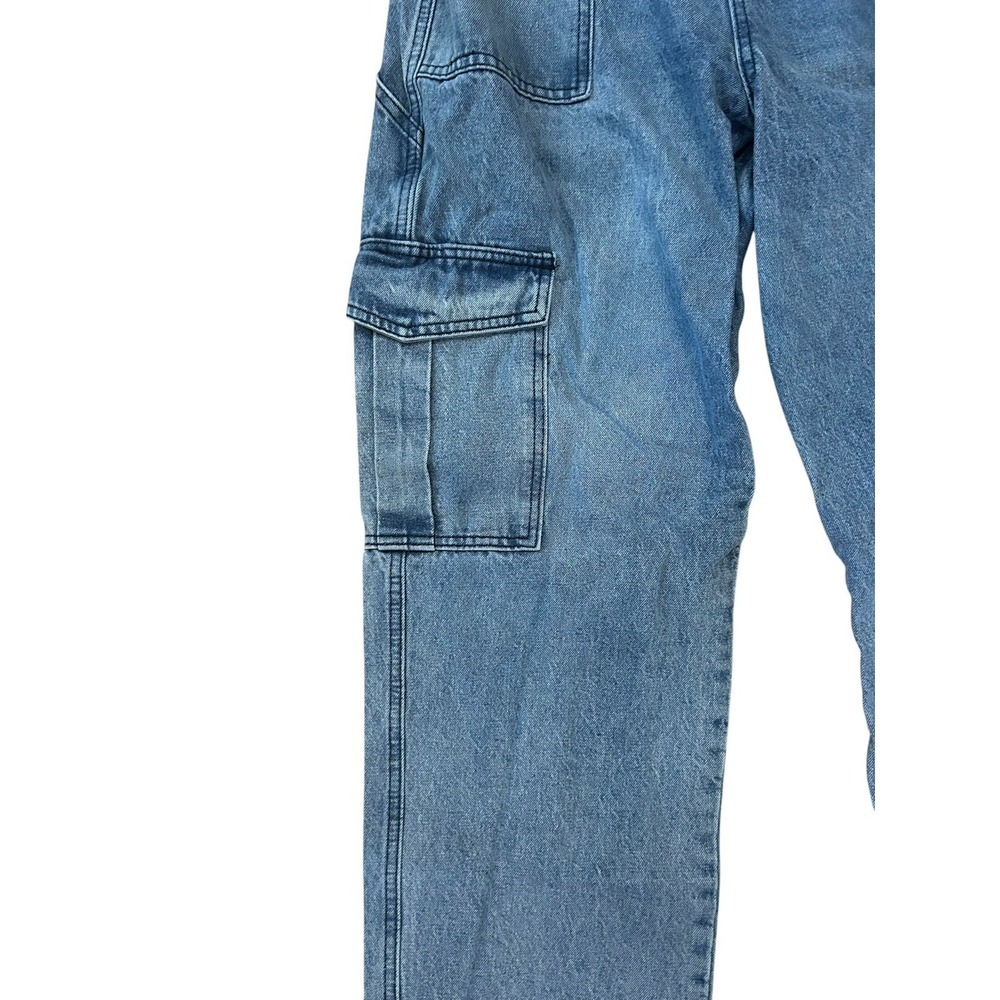 BlankNYC Cargo Denim Jeans Elasticized Waistband Woman SZ L - Picture 4 of 7